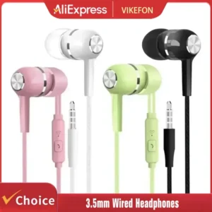 3.5mm Wired Headphones In Ear Headset Wired Earphones with Microphone Bass HiFi Stereo Earbuds Sports In-line Control For Phones - AliExpress